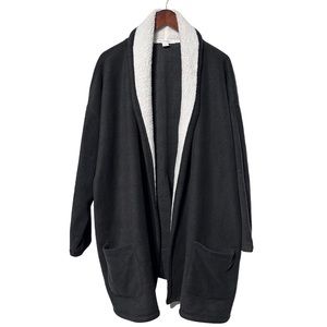 Dream Co Sherpa Fleeced Sweater Open Cardigan